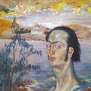 Salvador Dali. Self-Portrait with Raphaelesque Neck. 1921